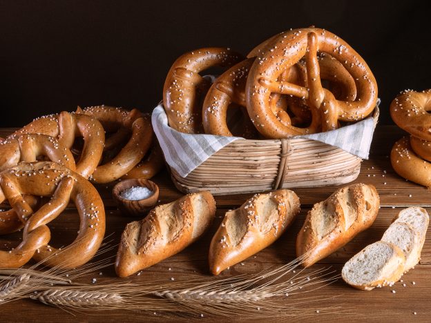 brezel e panini alla birra
