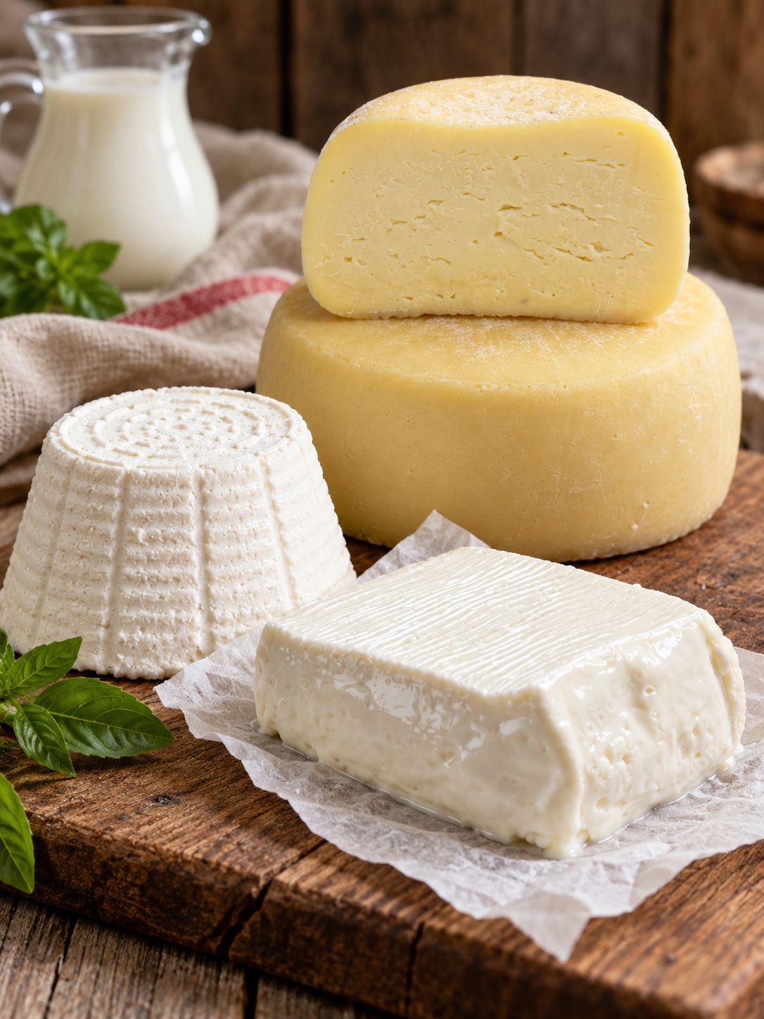 Caciotta, Ricotta e Stracchino